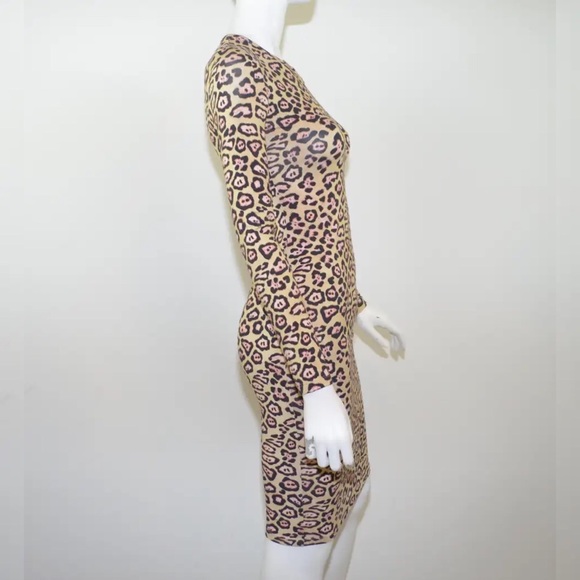 NEW! GIVENCHY Collection Jaguar Leopard Midi Dress - Picture 9 of 16